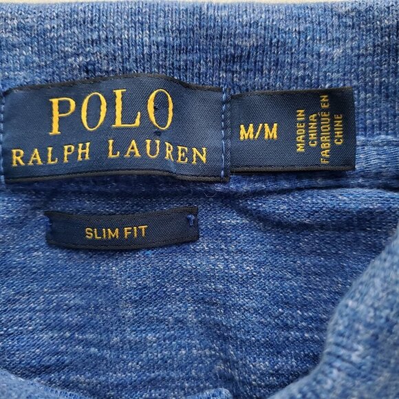 Polo Ralph Lauren Slim Fit 100% Cotton Polo Shirt Royal Blue Size M - Picture 7 of 11